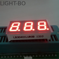 จอแสดงผล LED แบบตัวเลขสามหลัก 7 หลักสำหรับตัวชี้วัดที่แผงหน้าปัด 0.40 นิ้ว