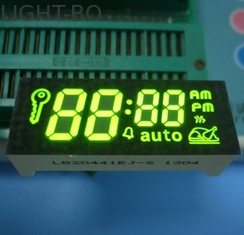 จอแสดงผล LED สีเขียว 7 ส่วนแคโทดทั่วไปสำหรับการควบคุมตัวจับเวลาเอง
