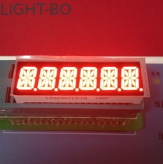 Super Bright Red 6 หลัก 14 ส่วนแสดงผล LED 10 มม. สำหรับเครื่องวัดระยะทาง