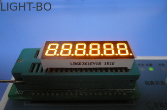 จอแสดงผล LED 7 Segment ขนาด 0.36 นิ้วอัลตร้าไวด์แอมเบอร์สำหรับเครื่องชั่งอิเล็กทรอนิก