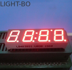 Ultra Red 0.39 &amp;quot;จอแสดงผล LED แสดงพิกเซลทั่วไป 4 หลัก 7 ส่วนสำหรับแผงควบคุม