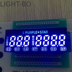 7 Digit 7 Segment LED Display แบบกำหนดเอง Ultra Blue สำหรับควบคุมอุณหภูมิ