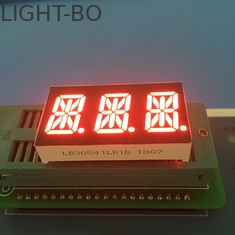 0.54 &quot;3 หลัก 14 ส่วน LED Display ตัวอักษรตัวเลขและตัวเลข Super Bright Red LED Color