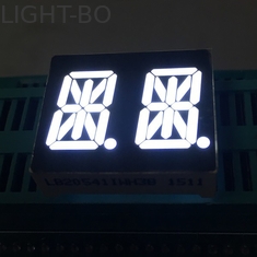 สีขาวสว่างพิเศษ 0.54 &quot;14 ส่วนจอแสดงผล LED Dual Digit ขั้วบวกทั่วไปสำหรับแผงหน้าปัด