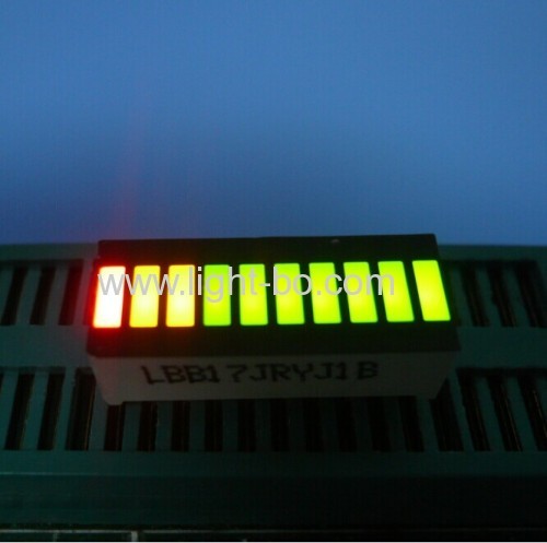 แถบสว่าง LED สีเขียว / สีแดง 10 ส่วน LED สำหรับแผงหน้าปัด