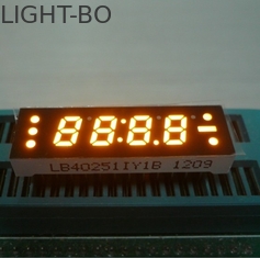 จอแสดงผล LED ขนาด 7 นิ้วสีเหลืองรูปสี่เหลี่ยมขนาด 0.25 นิ้วพร้อมไดรฟ์ขนาดเล็ก