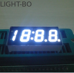 White Bright 4 Digits ตัวเลข 7 Segment LED แสดงสำหรับตัวบ่งชี้นาฬิการถยนต์