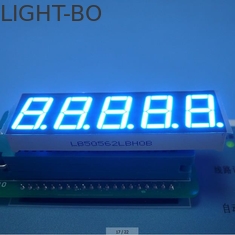 Ultra Blue 5 Digit 7 Segment Display Eco Friendly กำหนดเองได้ 100 mcd 0.56 &amp;quot;