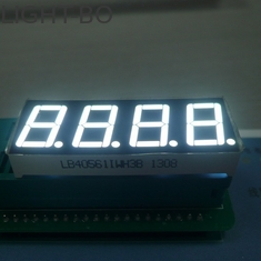 จอแสดงผล LED ตัวเลขสีขาวเป็นตัวเลข 4 หลัก 7 ส่วนสำหรับตัวบ่งชี้กระบวนการ