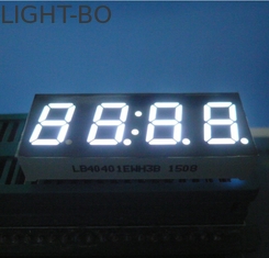 ความสว่างสูงจอแสดงผลดิจิตอลนาฬิกาแคโทดสีขาวสำหรับเครื่องใช้ไฟฟ้าภายในบ้าน