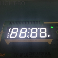หน้าจอ LED สีดำ 4 ส่วน 7 ส่วนจอแสดงผล LED Ultra White สำหรับหม้อหุงแก๊ส