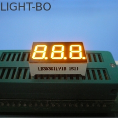 จอแสดงผล LED สามส่วน 7 หลักสีเหลืองสำหรับเตาอบไฟฟ้า / ไมโครเวฟ