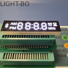 ปรับแต่งโมดูลจอแสดงผล LED สีขาว 4 ส่วน 7 หลักสำหรับลำโพง / วิทยุ Bluetooth
