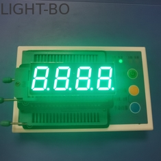 สีเขียวบริสุทธิ์ 0.56 นิ้ว 4 หลัก 7 ส่วนจอแสดงผล LED แคโทดทั่วไปสำหรับแผงหน้าปัด