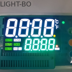 ความสูง 18 มม. 7 ส่วนจอแสดงผล LED 80mW Dual Line 4 หลักสำหรับแผงหน้าปัด