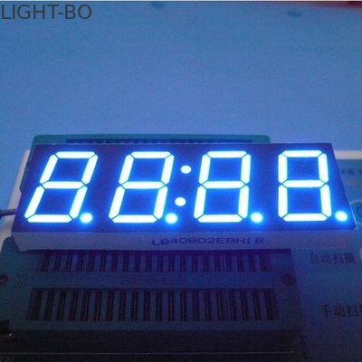 ราคาดี 0.8 นิ้ว 4 หลักเจ็ดเซกเมนต์จอแสดงผล Led อัลตร้าไบรท์บลูประสิทธิภาพการทำงานที่มั่นคง ออนไลน์
