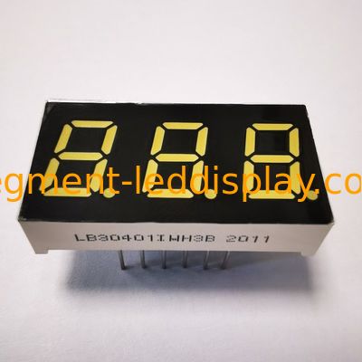 ราคาดี หลักสามหลัก ขาว7 ภาค LED Display คาโทดทั่วไปสําหรับตัวชี้อัตราอุณหภูมิ ออนไลน์