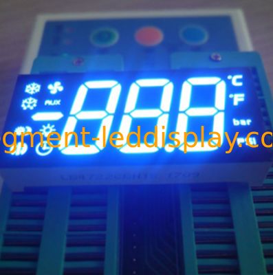 ราคาดี จอแสดงผล LED 7 ส่วนแบบกำหนดเองสีน้ำเงินสว่างพิเศษ 3 หลัก ขั้วรวมสำหรับควบคุมตู้เย็น ออนไลน์