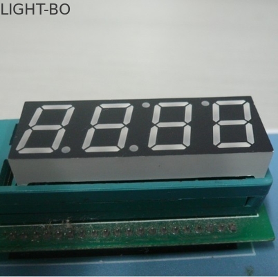 จอแสดงผล LED เจ็ดส่วนสี่หลัก 100 - 120mcd สำหรับการแสดงนาฬิกา LED ไมโครเวฟ
