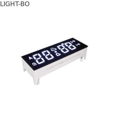 จอแสดงผล LED เจ็ดส่วนสีขาว 4 หลัก 0.38 นิ้วสำหรับการออกแบบการควบคุมเตาอบแบบกำหนดเอง