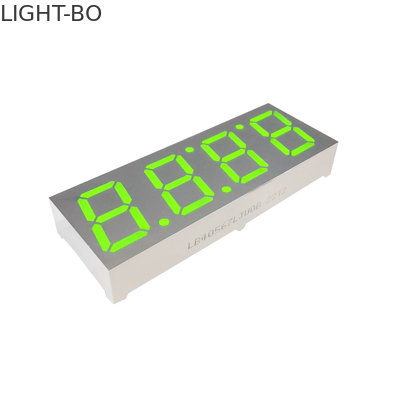 สีเหลืองสีเขียว 4 หลัก 0.56 นิ้ว 7 ส่วนจอแสดงผล LED พื้นผิวสีเทาส่วนสีขาว