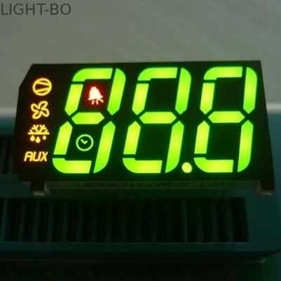 ความสว่างสูงหลายสีจอแสดงผล LED สามส่วน 7 ส่วนสำหรับตัวแสดงสถานะตู้เย็น