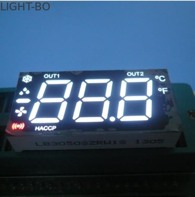 ราคาดี จอแสดงผล LED สามส่วนแบบมัลติเพล็กซ์แบบเซเว่นเซกเมนต์ LED สีขาวสำหรับการควบคุมความร้อน / ความเย็น ออนไลน์