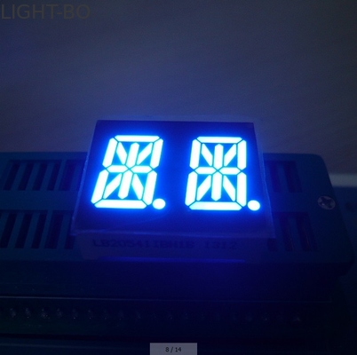 ราคาดี 0.54 "จอแสดงผล LED พร้อมตัวอักษรตัวเลขคู่ 2 ตัว X 7 เซ็กเมนต์แอโนดธรรมดาสีน้ำเงินเข้ม ออนไลน์