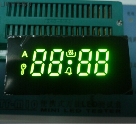 0.41 นิ้วสีเขียวเซเว่นเซกเมนต์จอแสดงผล Led 10.7mm สำหรับการควบคุมการจับเวลาเตาอบ