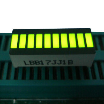 ราคาดี สีเหลือง 10 LED Light Bar พร้อมจอ LED 10 เซ็กเมนต์ในขนาด 25.4 x 10.1 x 7.9 มม ออนไลน์