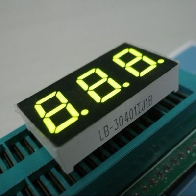 สีเหลือง สีเขียว สามหลัก 7 เซ็กเมนต์ LED Display Common Anode