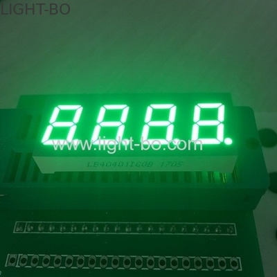 จอแสดงผล LED ตัวเลขสี่หลัก 7 นิ้วสีเขียวบริสุทธิ์สำหรับควบคุมอุณหภูมิ
