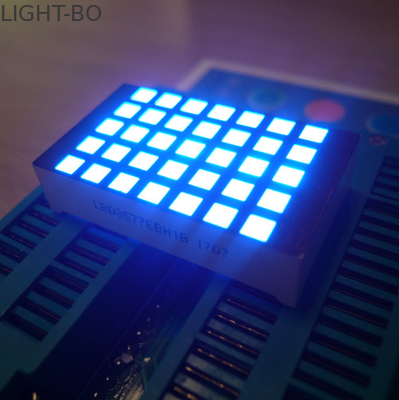 จอแสดงผล LED เมทริกซ์ 5 มม. สีน้ำเงิน Ultra Ultra Dot นำแคโทดสำหรับตัวบ่งชี้ตำแหน่งลิฟต์