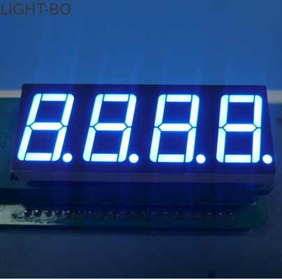 จอแสดงผล LED ตัวเลข 4 หลัก 7 ส่วนสีขาวพิเศษสำหรับตัวบ่งชี้กระบวนการ
