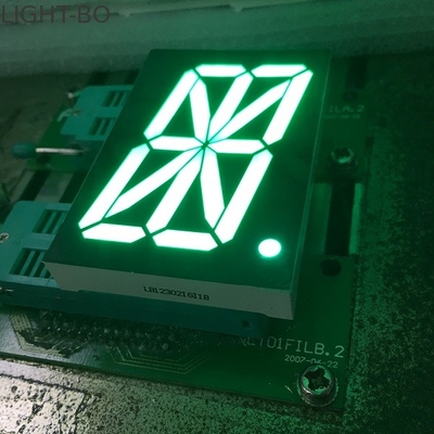 จอแสดงผล LED 16 ส่วนสีเขียวบริสุทธิ์สำหรับแผงอ่านข้อมูลดิจิตอล