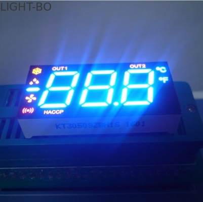 0.5 นิ้ว 3 หลัก 7 เซ็กเมนต์จอแสดงผล Led Anode สำหรับตัวบ่งชี้ตู้เย็น