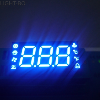 จอแสดงผล LED 7 Segment แบบกำหนดเองสำหรับอุณหภูมิความชื้น Defrost Compressor Fan Indicator สถานะ