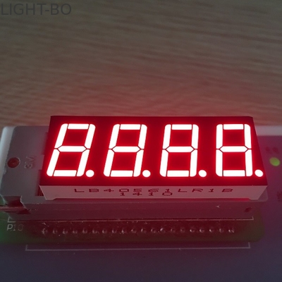 0.56 นิ้ว 4 หลัก 7 เซ็ตส่วนแสดงผล LED สำหรับตัวชี้วัดของ Instrumnet Panel