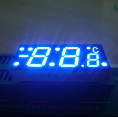 จอแสดงผล LED แบบกำหนดเองที่เข้ากันได้ IC 7 ส่วนขั้วบวกทั่วไปสำหรับการควบคุมอุณหภูมิ