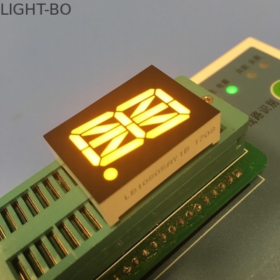 แอโนดทั่วไป LED หลักเดียว 16 ส่วนแสดงการใช้พลังงานต่ำ
