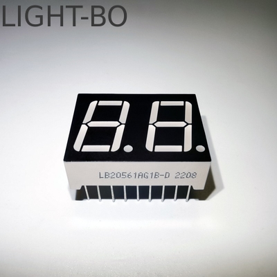 สีแดงสว่างมาก 13.8 มิลลิเมตร 0.54' ช่องปลาสติก LED Display LB20541IJ1B