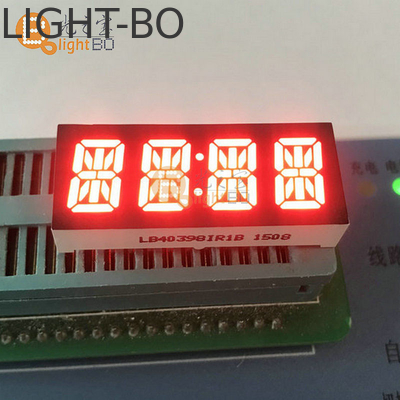 Ultra Bright Red 0.39 นิ้ว Anode 4 หลัก 14 ภาค LED Display
