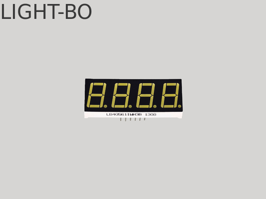 Ultra White 4 หลัก 7 ภาค LED Display Clock Display Anode Cathode สําหรับตัวชี้วัดเวลาดิจิตอล