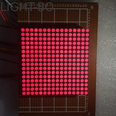 ไฟฟ้าภายในและภายนอก คาโทดสามัญ 3 มม สีเหลือง LED Dot Matrix Display 18 PIN