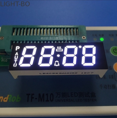 จอแสดงผล LED แบบกำหนดเองสีขาวพิเศษ, จอแสดงผลทั่วไปเจ็ดส่วน 4 ส่วนขั้วบวกทั่วไปสำหรับตัวจับเวลาเตาอบ