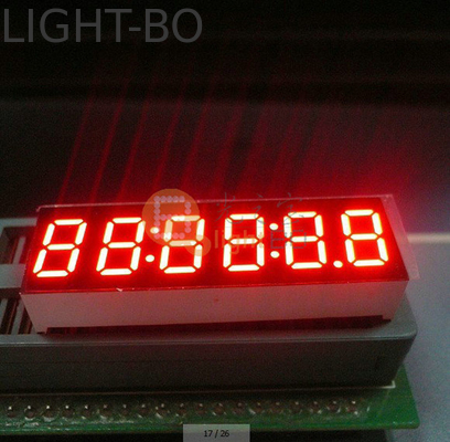 จอแสดงวงจร LED ขนาด 6 หลัก มีความยาวคลื่น 515-525nm และแหล่งพลังงานไฟฟ้า