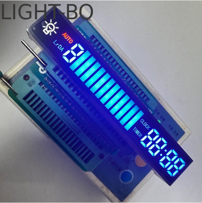 สีฟ้า/สีแดง/สีขาว การออกแบบตามสั่ง LED Display Module 7 Segment Common Cathode สําหรับ Range Hood
