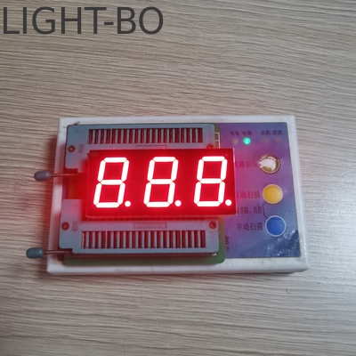 Ultra Bright Red Cathode สามหลักเจ็ดส่วน LED Display สําหรับการแสดงภายนอก