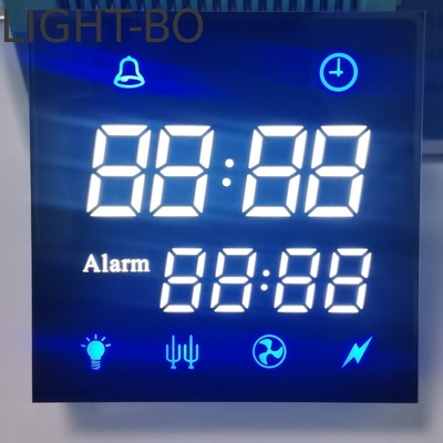 ราคาดี สีขาวสดใส / สีฟ้า Cathode สองแถว Custom 7 ภาค LED Display สําหรับไมโครเวฟไทม์ ออนไลน์