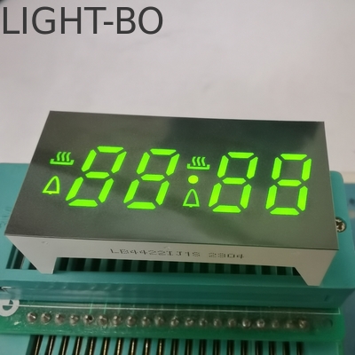 สีเหลือง สีเขียว Anode Custom 7 เซ็กเมนต์ LED Display สําหรับการควบคุมเวลาเตาอบ